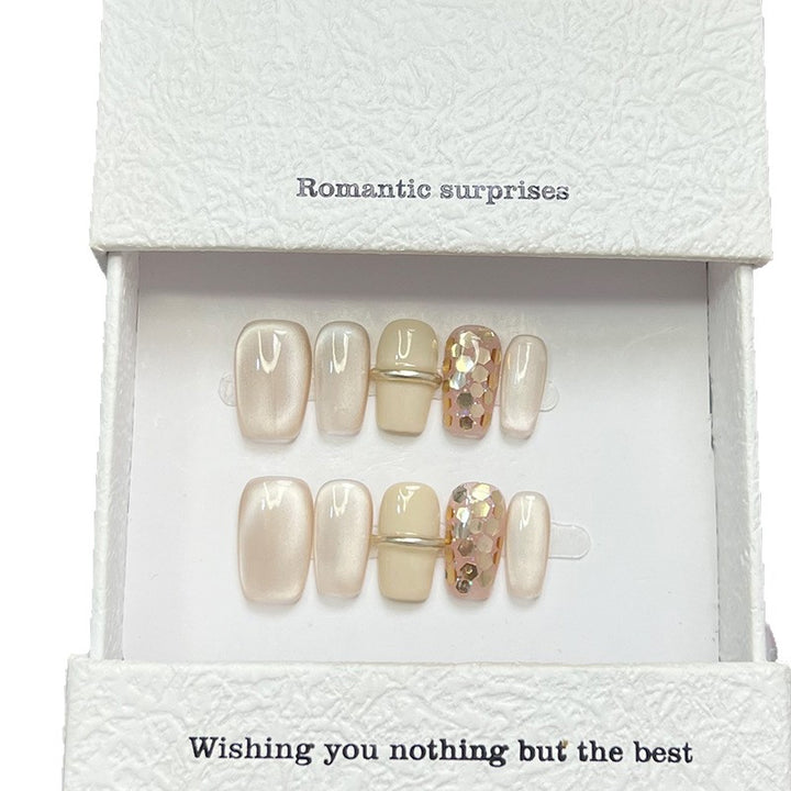 Romantisches Press-On Nagelkunst Set