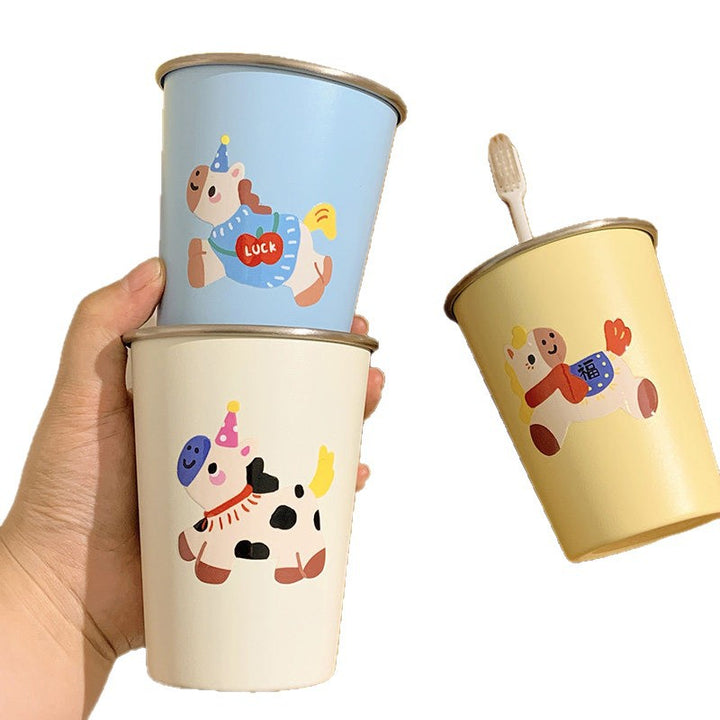 Trinkbecher mit Lustigem Kuhdesign Karnz
