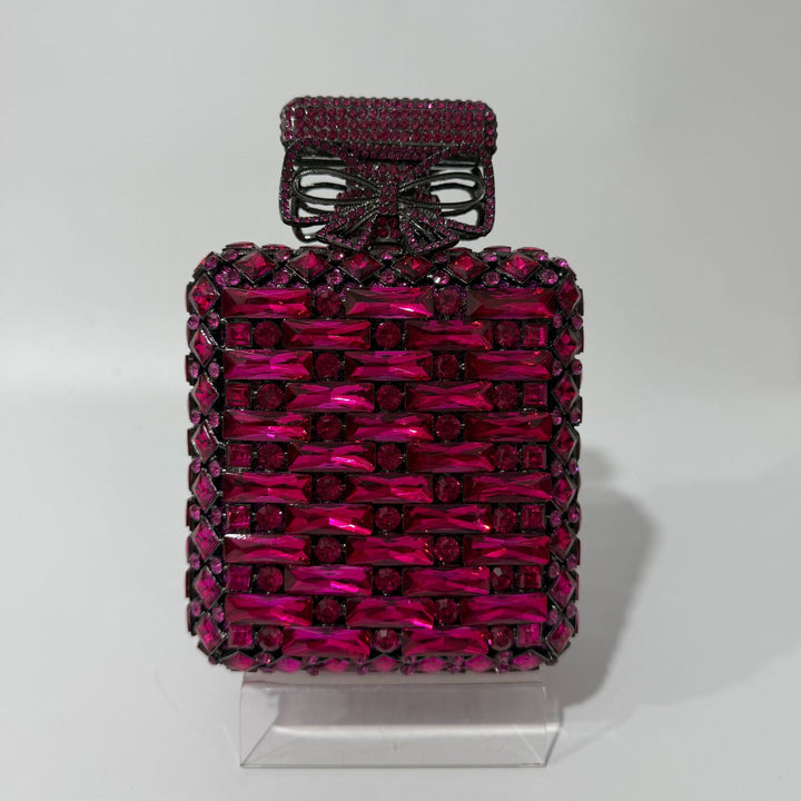 Blumenverzierte Abendhandtasche