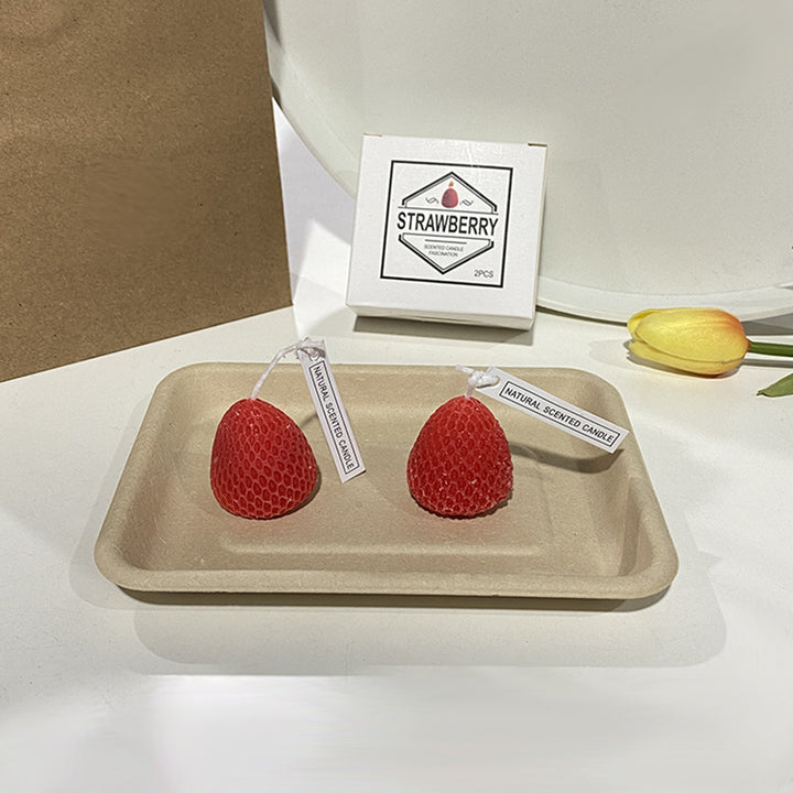 Handgegossene realistische Zitronen-förmige Duft-Soyakerze mit Baumwolldocht & Geschenkbox
