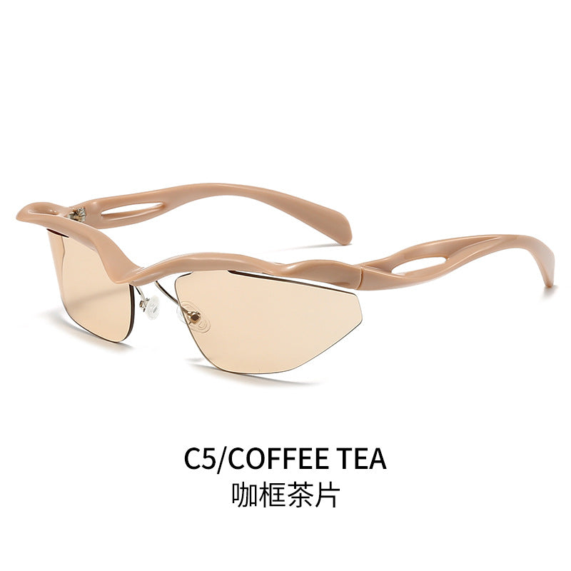 Damen Sportliche Sonnenbrille mit aerodynamischem Rahmen Karnz 1780028486