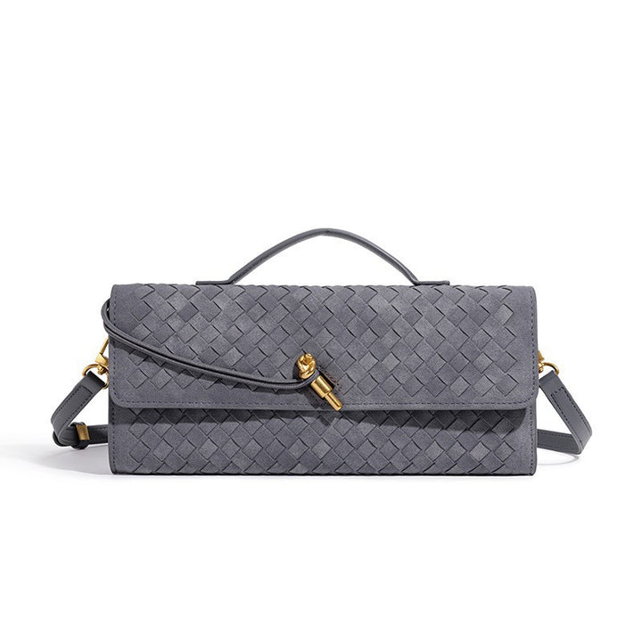 Texturierte Wildleder Clutch Tasche Karnz