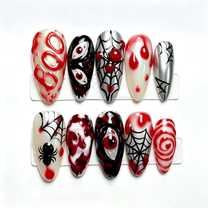 Spooky Gothic Themen Nagelkunst Set