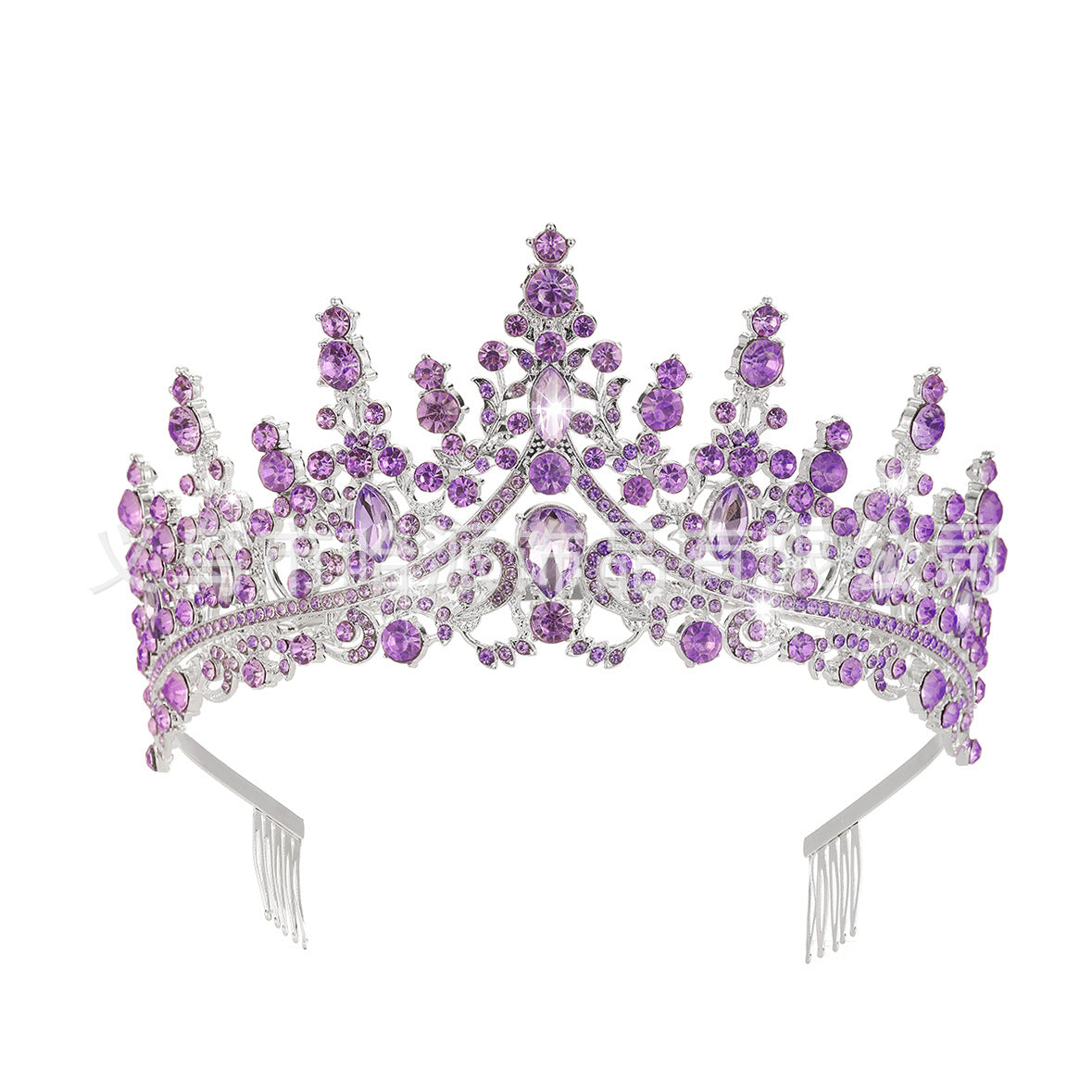 Damen Strass Tiara mit funkelnden Edelsteinen Karnz