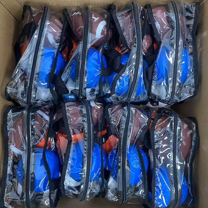 Unisex Sportballset in praktischem Transportbeutel Karnz