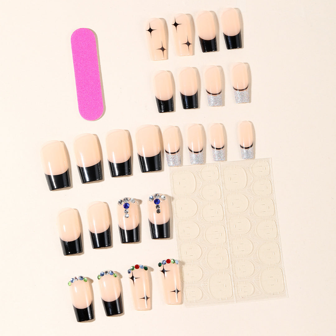 Glamoröse dekorative Acryl-Nagelkunstverlängerungen Karnz