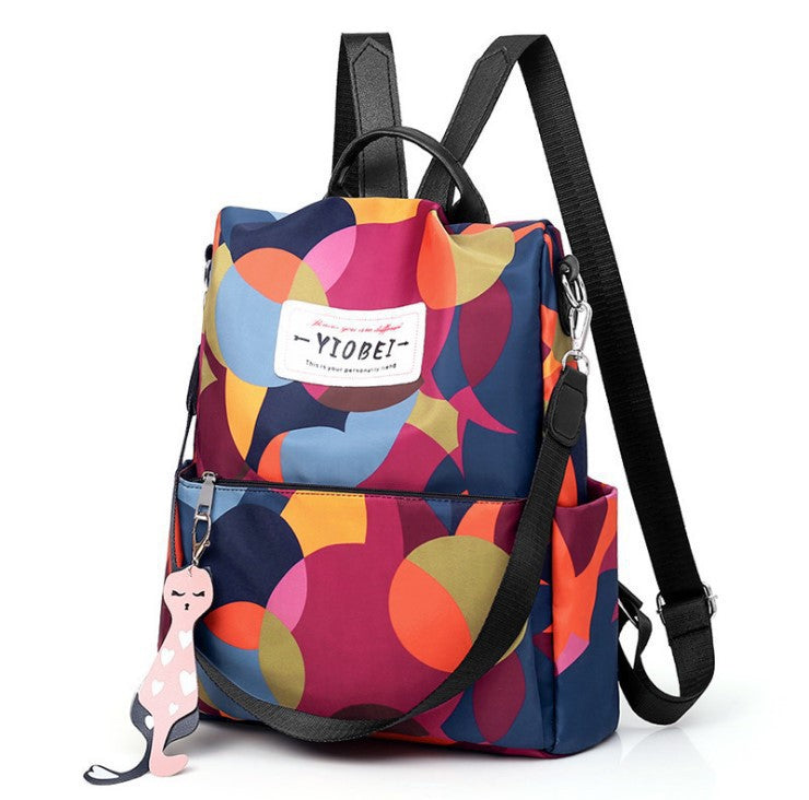 Bunter geometrischer Muster-Rucksack Karnz