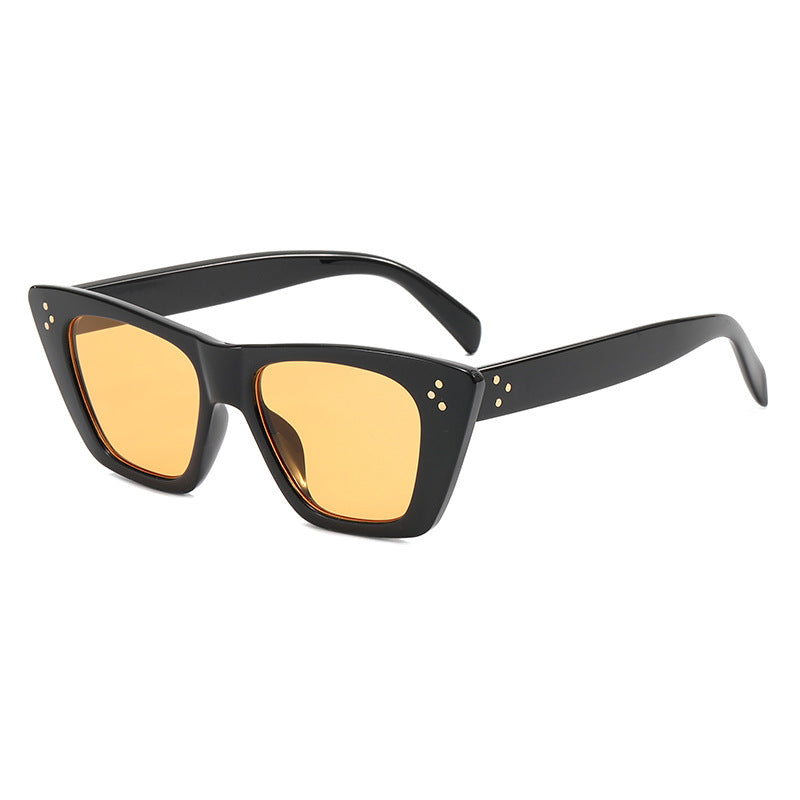 Damen modische Cat-Eye Sonnenbrille mit UV-Schutz und stilvollem Design Karnz