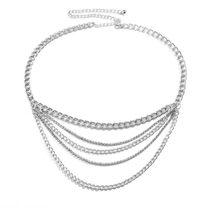 Mehrschichtige Ketten Körper Schmuck Karnz
