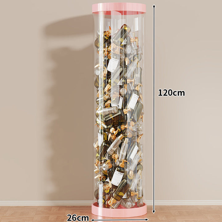 Hohe klare acryl vertikale Display-Zylinder für Mini-Parfüm- & Probeflaschen-Sammlung