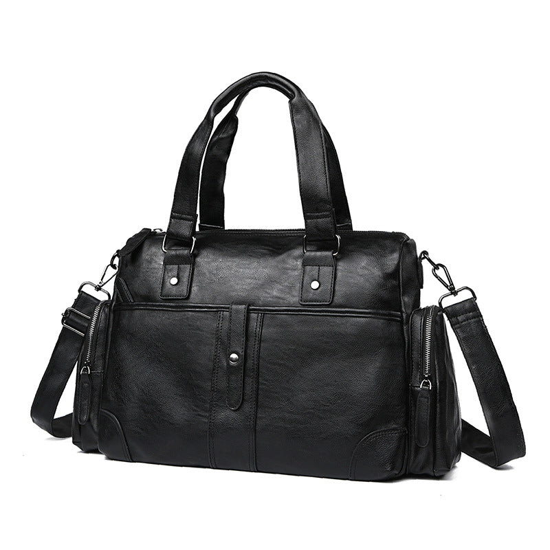 Premium Leder Reis Duffel Tasche Karnz
