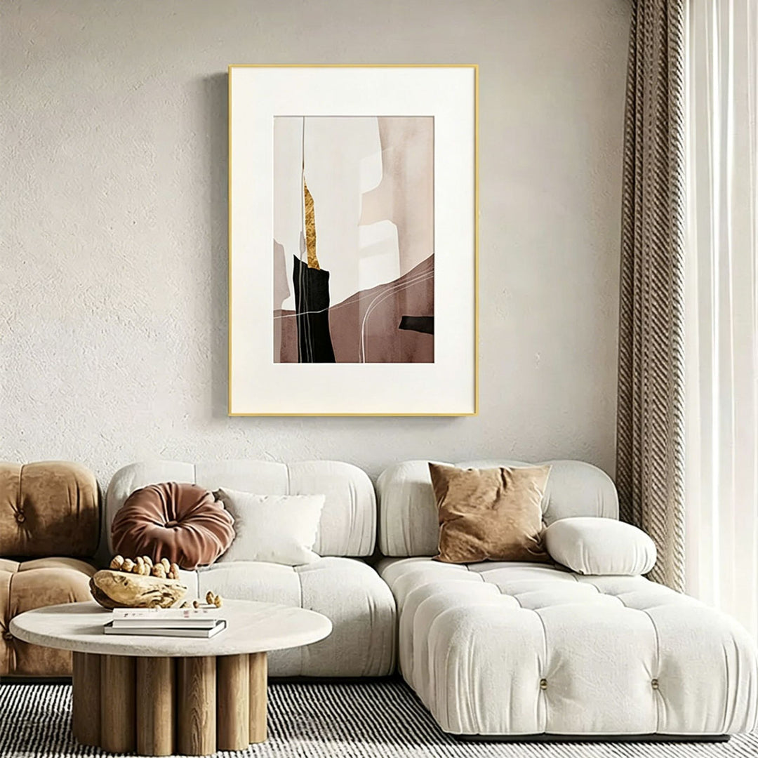 Moderne abstrakte gerahmte Wandkunst