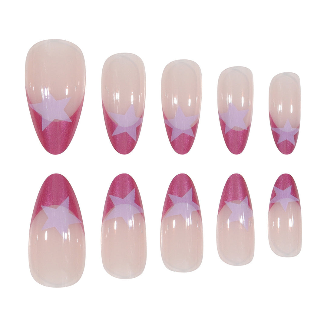 Star-Detail Stiletto Press-On Nails Karnz