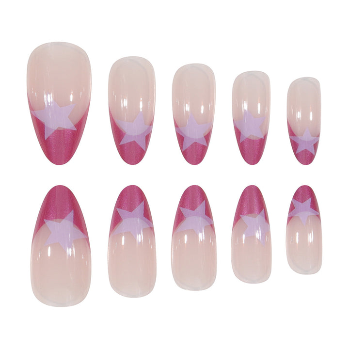 Star-Detail Stiletto Press-On Nails Karnz