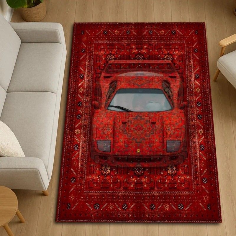 3D Auto Illusion Teppich