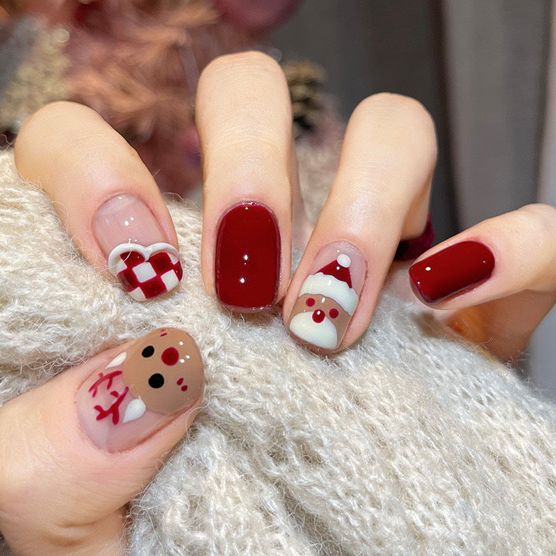 Spaß Charakter-Themen Press-On Nagelkunst Karnz