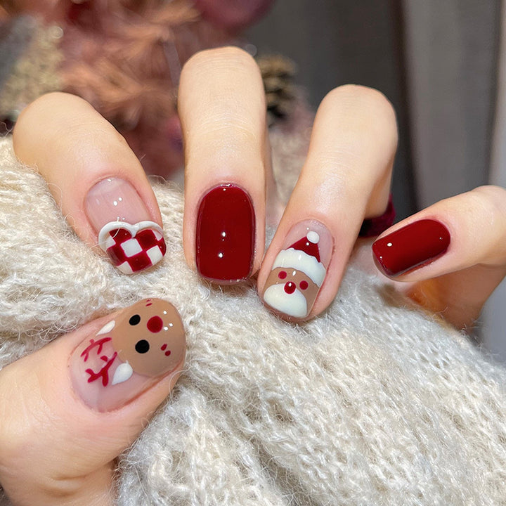 Spaß Charakter-Themen Press-On Nagelkunst Karnz