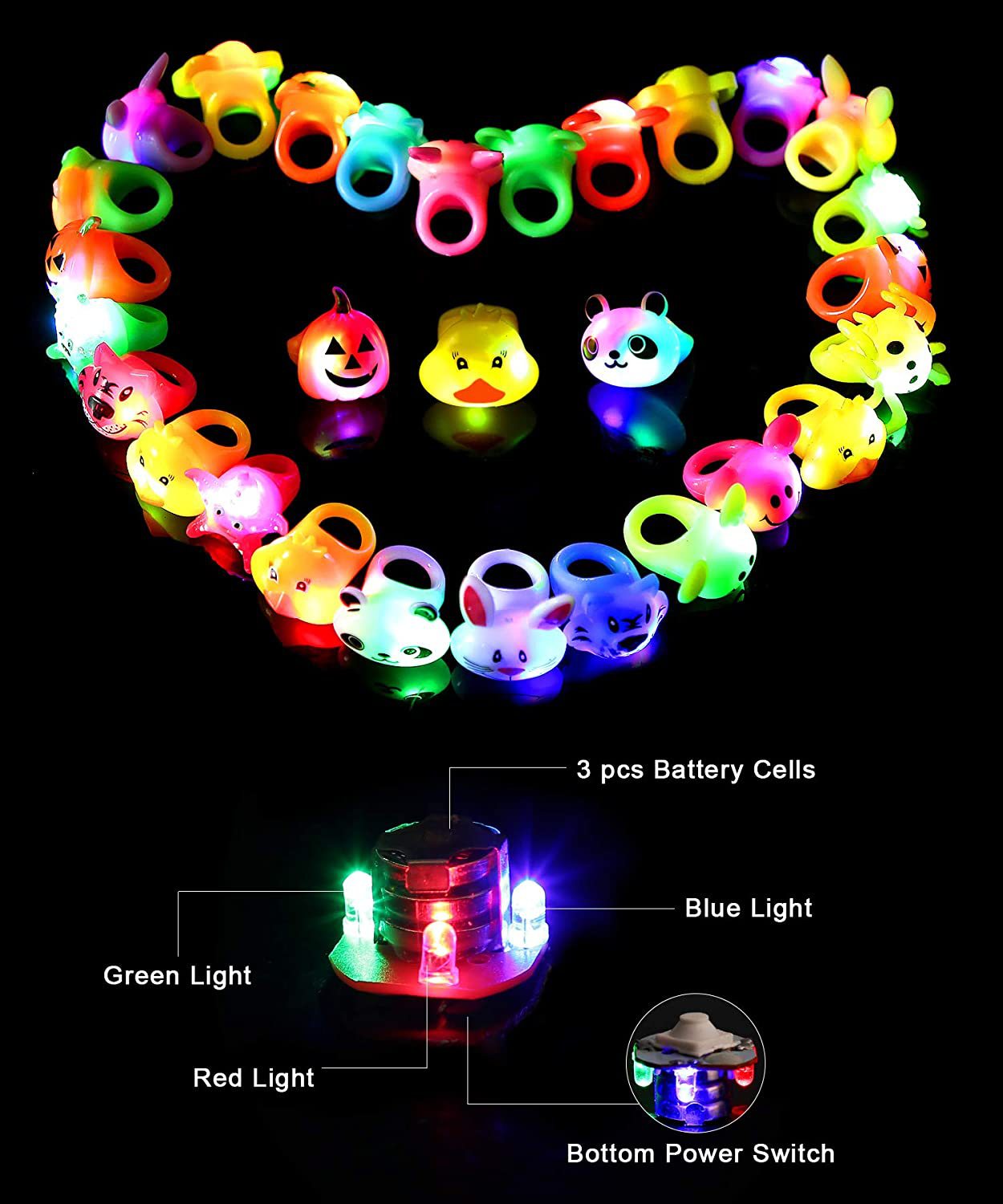 Unisex glow-in-the-dark Tierfiguren Karnz
