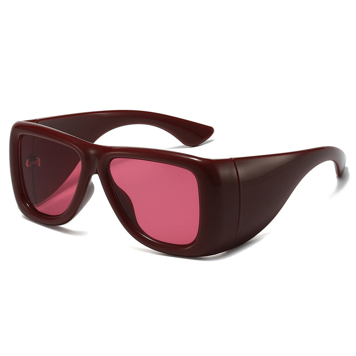 Oversized modegetriebenen Shield-Sonnenbrillen Karnz