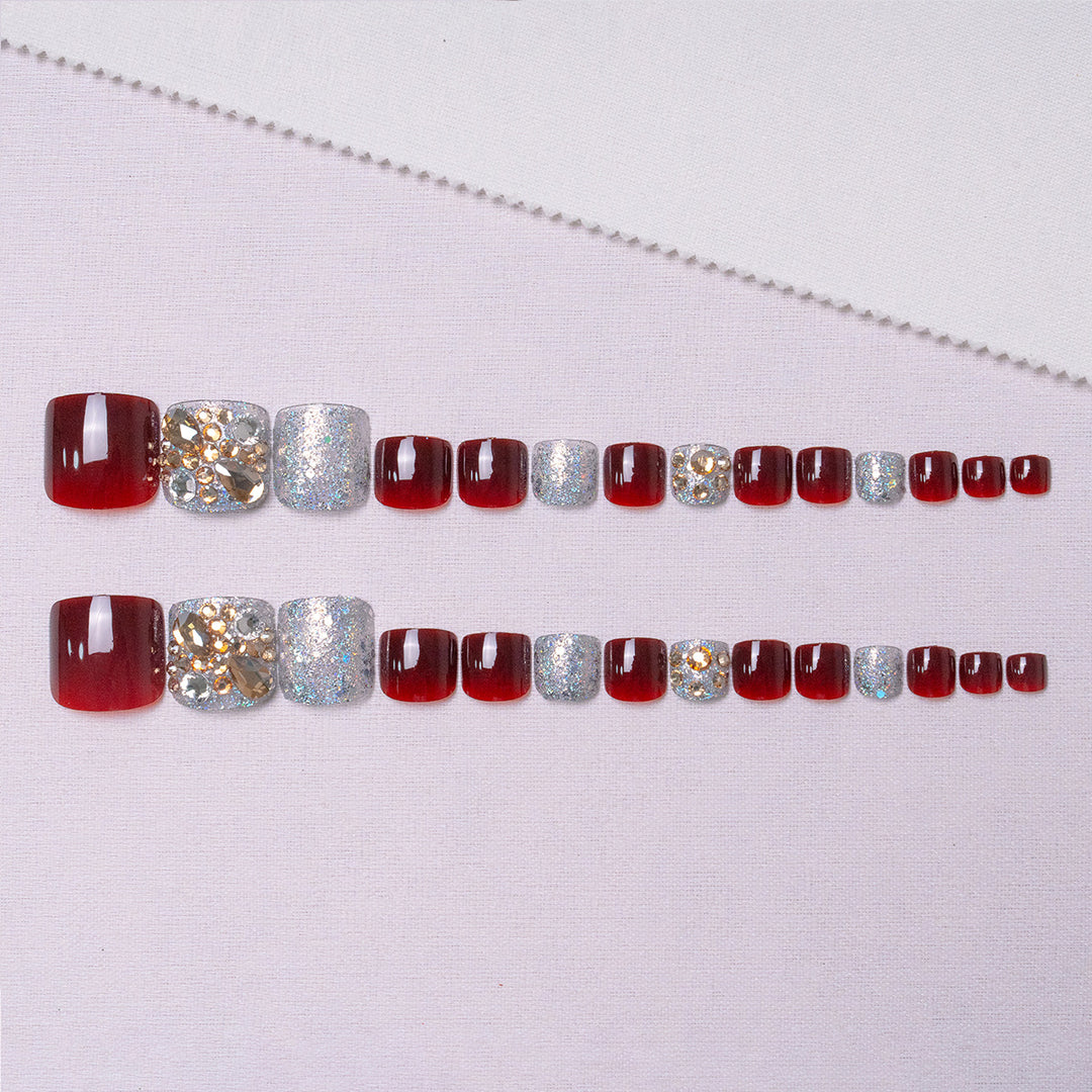 Dekorative Strass-Pediküre 1791110397
