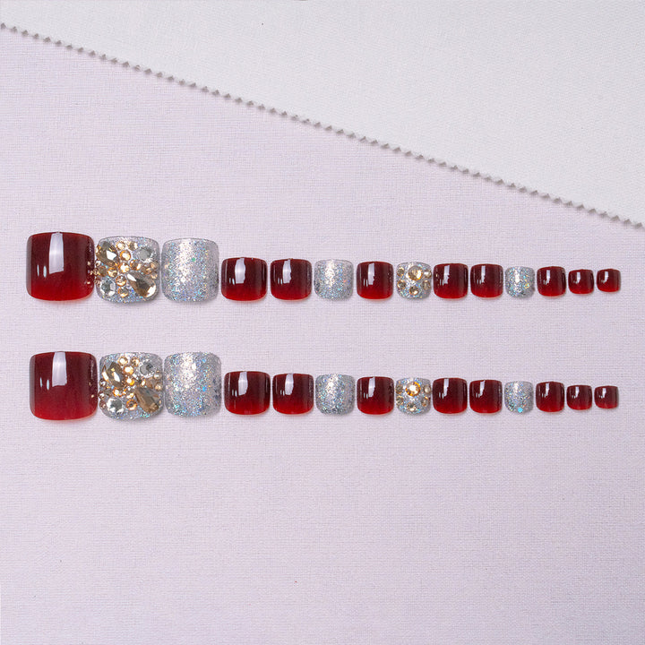 Dekorative Strass-Pediküre 1791110397