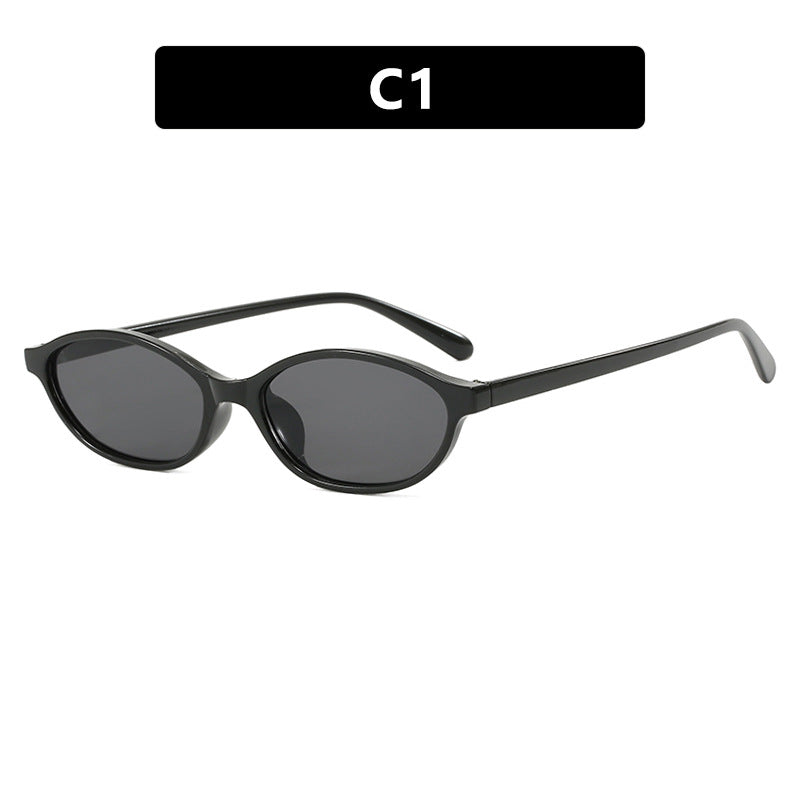 Damen modische Sonnenbrille mit elegantem ovalen Rahmen und UV-Schutz Karnz