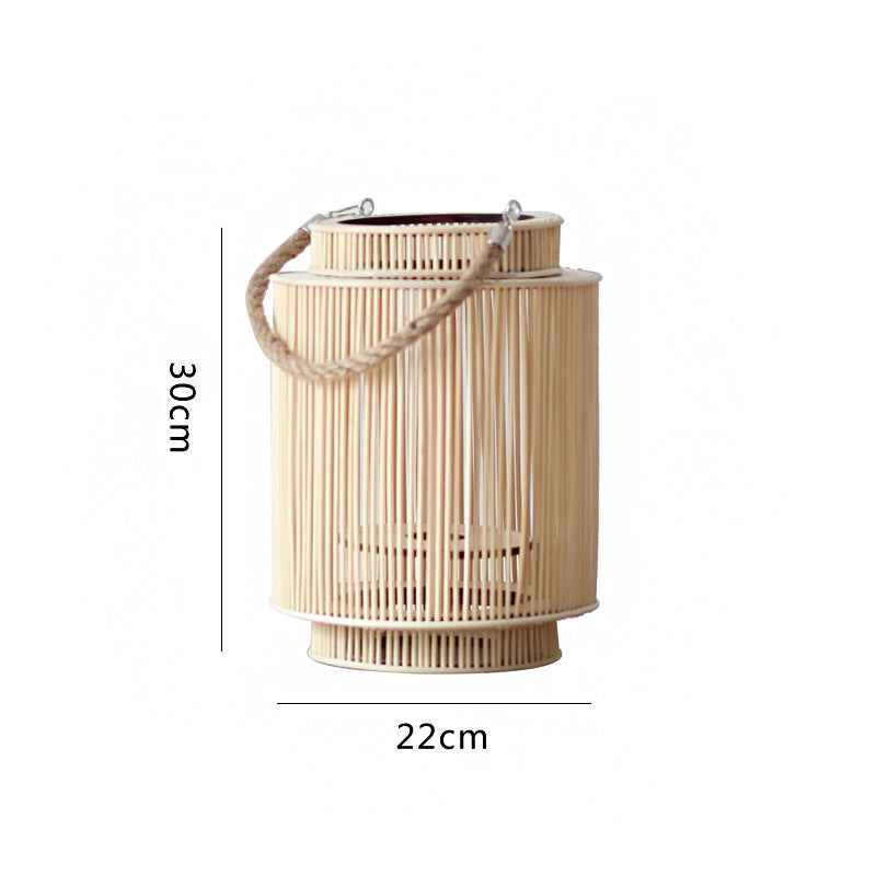 Dekorative Rattan-Laterne Karnz