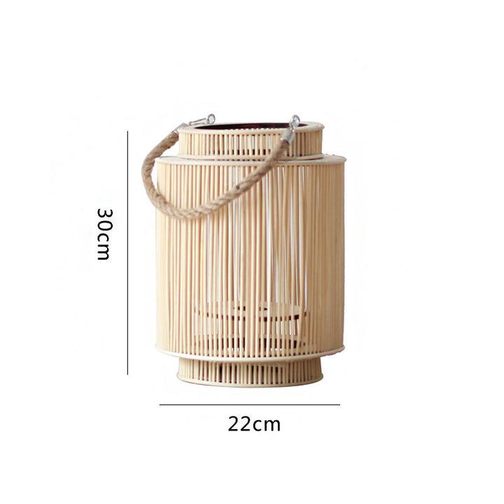 Dekorative Rattan-Laterne Karnz
