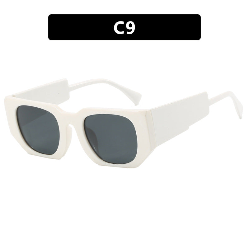 Damen oversized Sonnenbrille mit geometrischem Rahmen und UV-Schutz Karnz