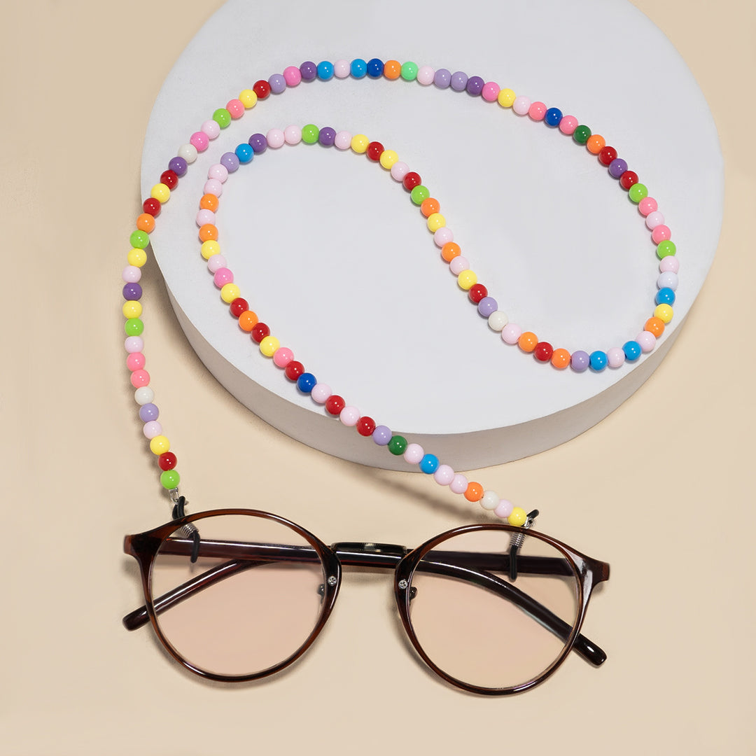 Bunte Perlen Brillenhalter Kette Karnz