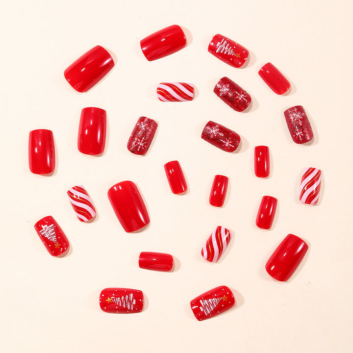 Festliches Winter-Themen Nagelkunstset Karnz