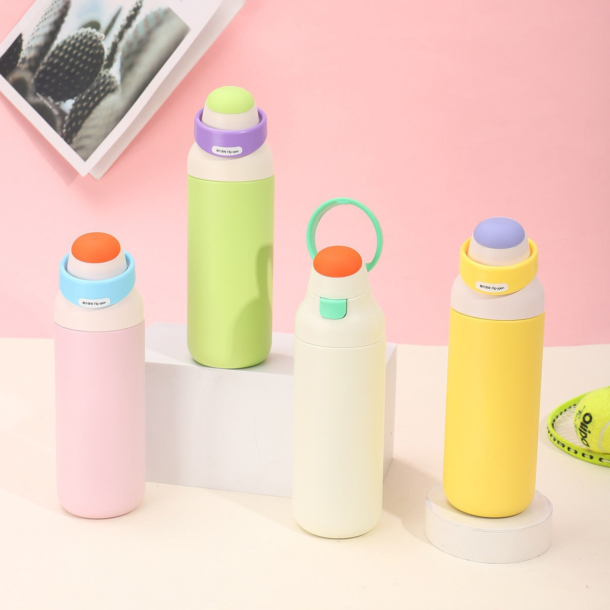 Damen isolierte Trinkflasche mit ergonomischem Verschluss Karnz
