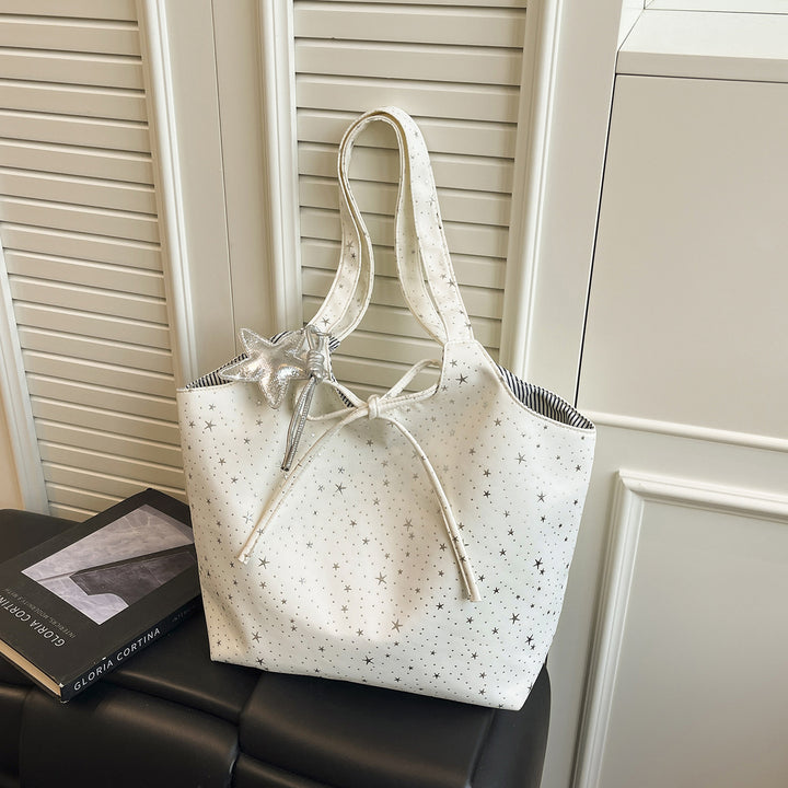 Stylische Canvas-Tote-Bag mit mehreren Taschen