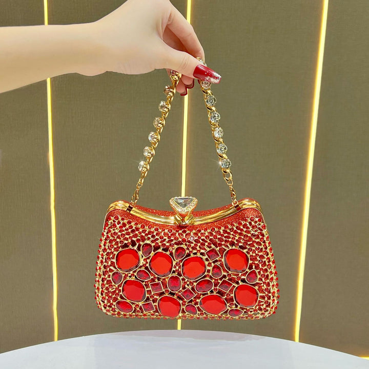 Opulente Bejeweled Abendtasche