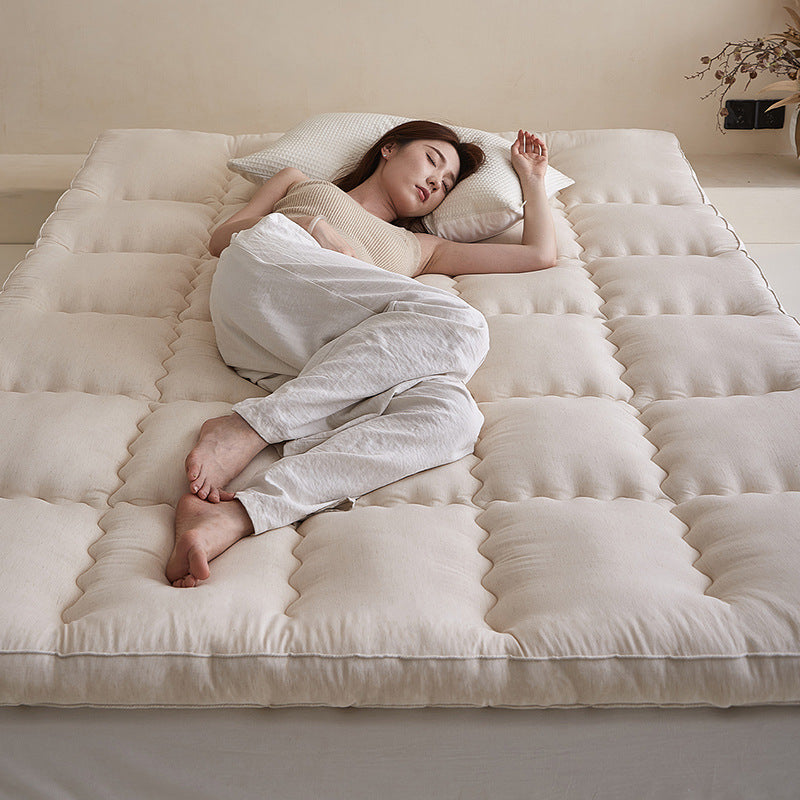 Gepolsterter Plüsch-Baumwoll-Tufted-Matratzenauflage-Pad