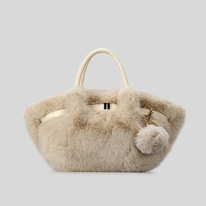 Plüsch Kunstfell Handtasche