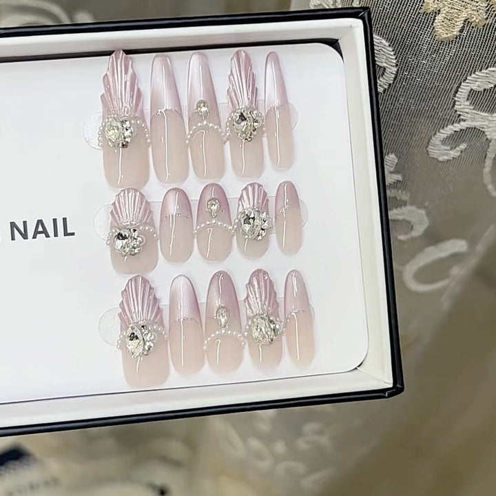 3D Dekorative Press-On Nagelset Karnz