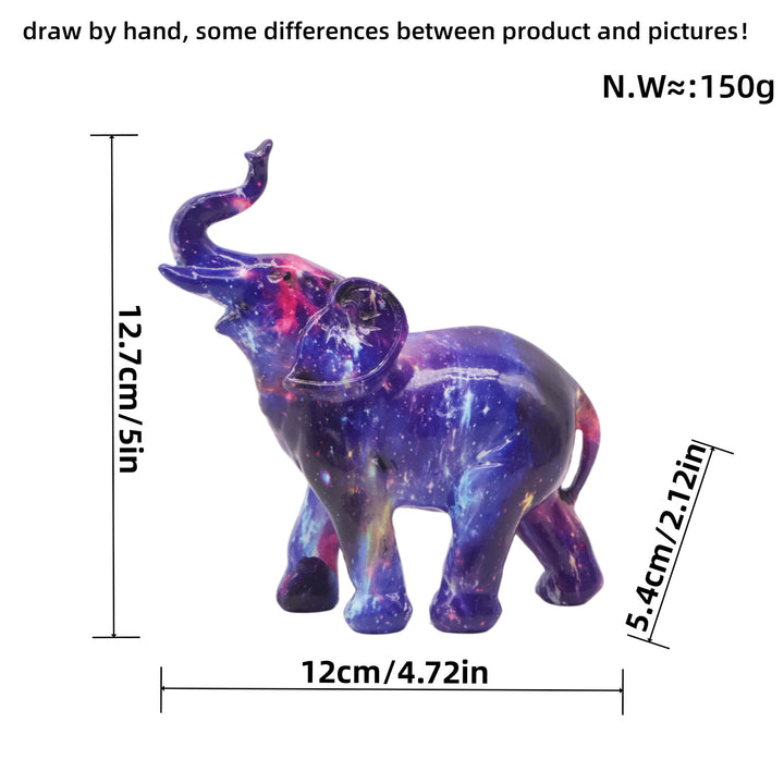 Künstlerisch gestaltete Elefantenfigur Karnz