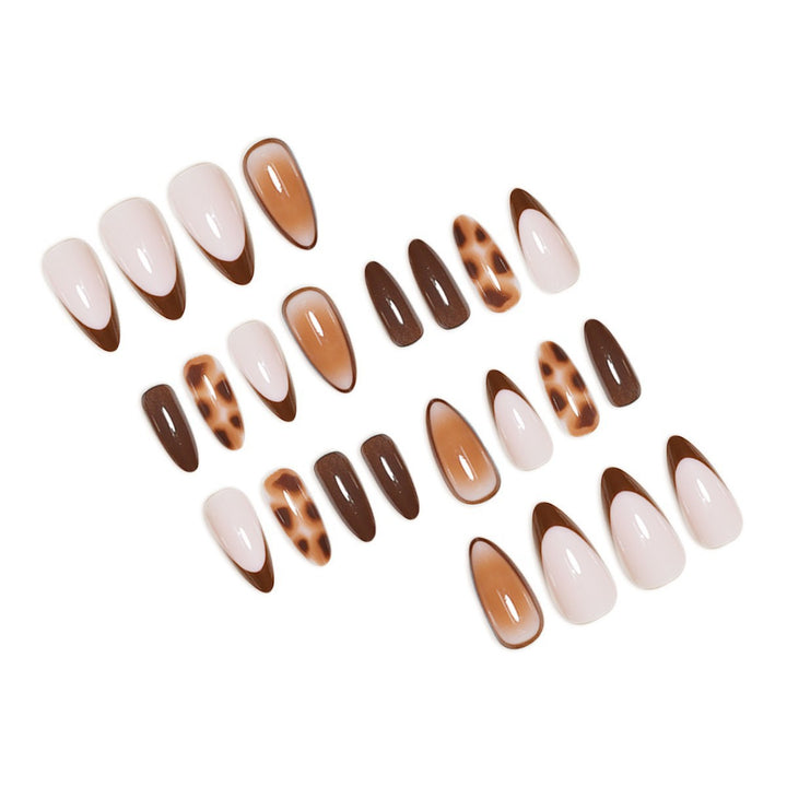 Künstlerische dekorative Stiletto Press-On Nägel Karnz