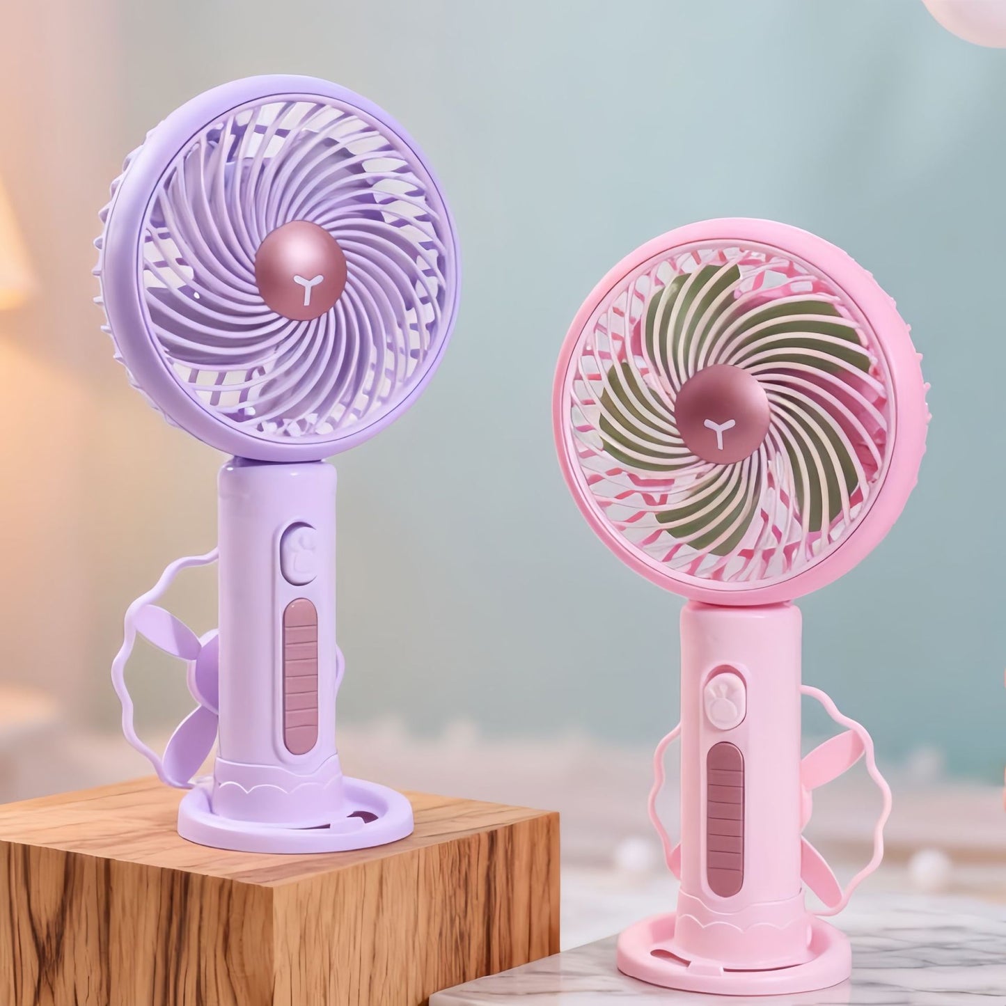 Damen Tragbarer Mini-Handventilator mit flexibler Neigungsverstellung Karnz