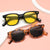 Damen modische Korrektionsbrille mit elegantem Kunststoffrahmen und goldenen Akzenten Karnz