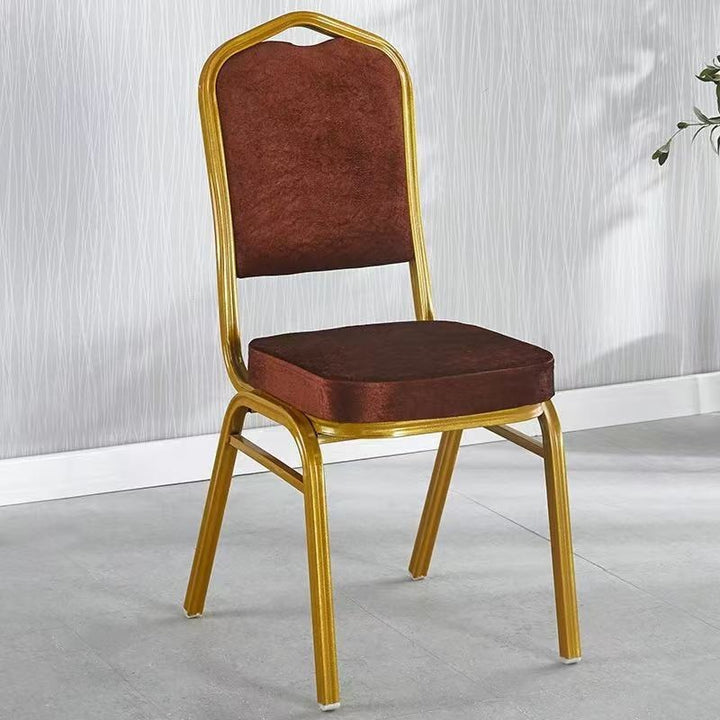 Eleganter gepolsterter Essstuhl mit goldenen Rahmen Karnz