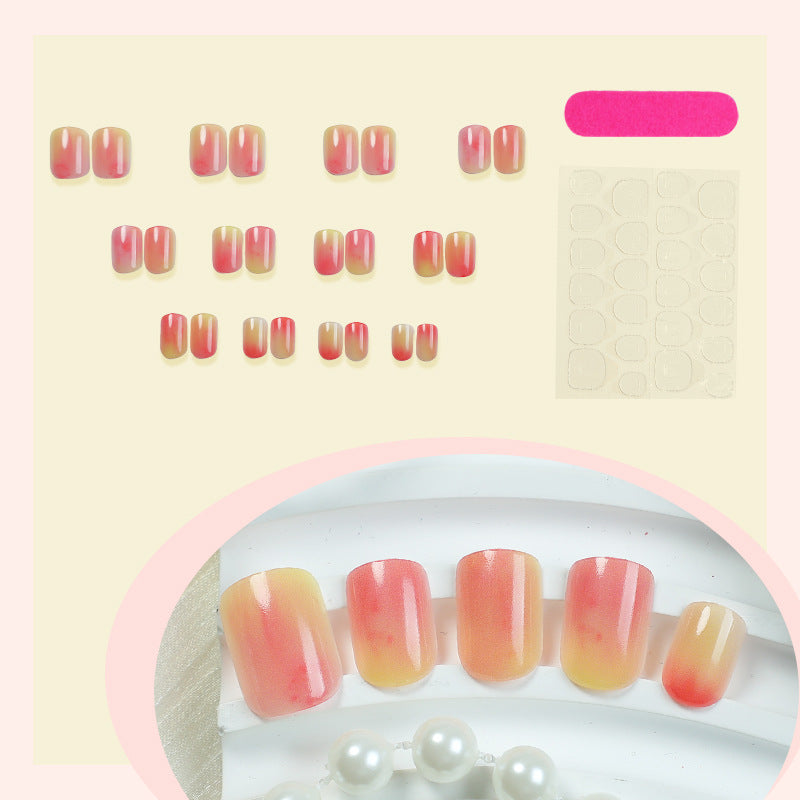 Ombre Acryl Press-On Nagelkunst Set Karnz