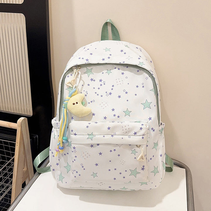 Sternmuster-Leinwand-Rucksack