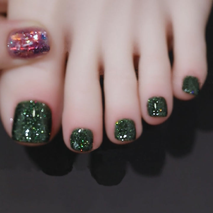 Glitzerndes Pediküre-Set