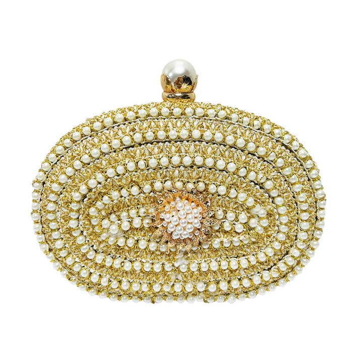 Elegante Perlen Abendtasche