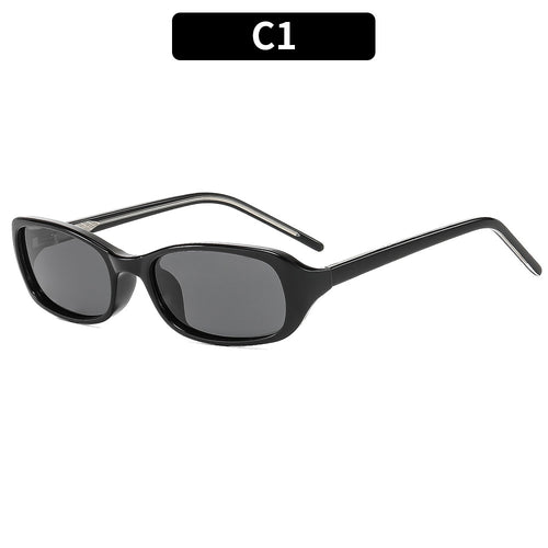 Klassische retro-inspirierte schmale Sonnenbrille