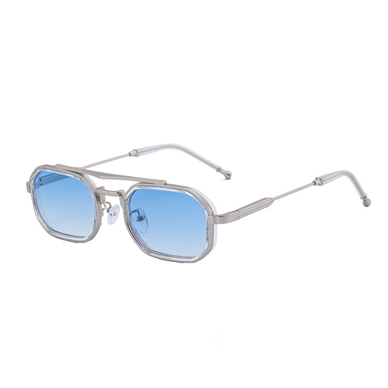 Damen modische Sonnenbrille im auffälligen, asymmetrischen Design Karnz