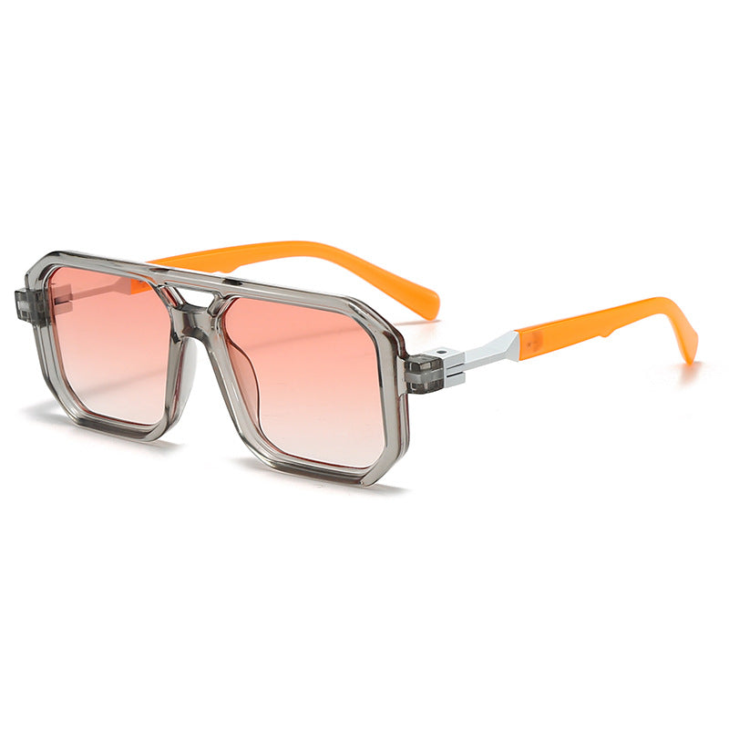 Damen stilvolle oversized Sonnenbrille mit geometrischem Rahmen Karnz