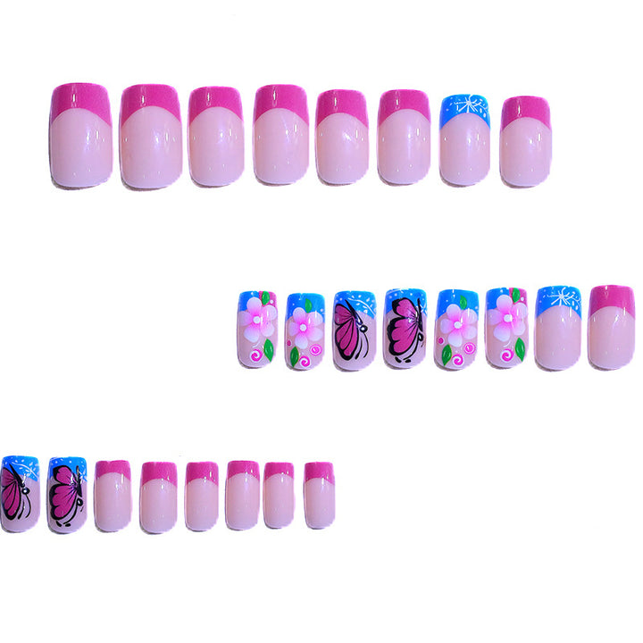 Künstlerisches Florales Nagelkunst Set Karnz